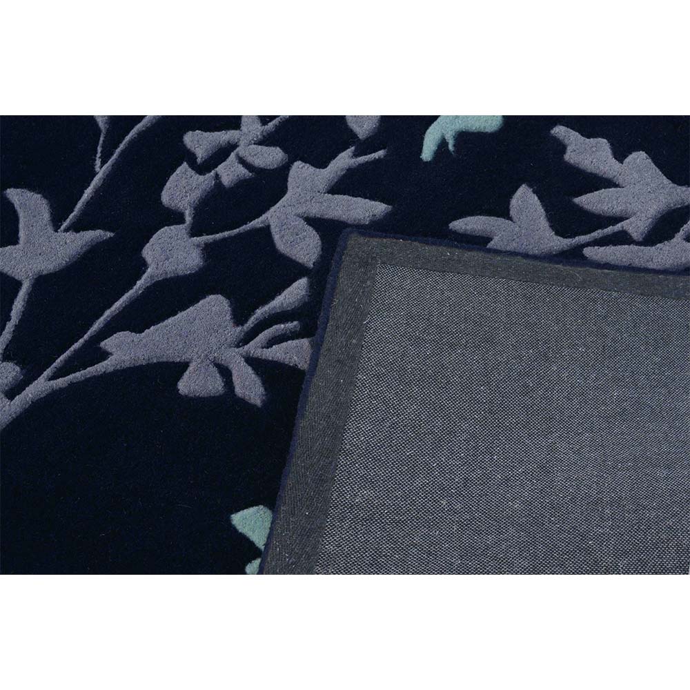 Rugs, (Presto) ICHT1109C2X5, Blue & Grey Floral Hand Tufted Wool Carpet Rugs - EL15908-22X55inches