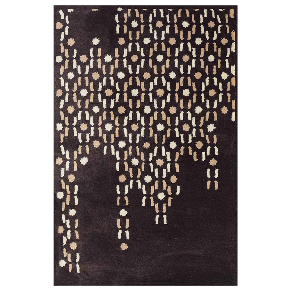 Rugs, (Presto) ICHT1112C2X5, Brown, Beige & Ivory Abstract Hand Tufted Wool Carpet Rugs - EL15909