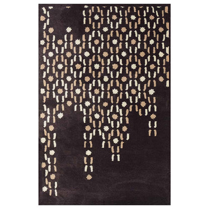 Rugs, (Presto) ICHT1112C2X5, Brown, Beige & Ivory Abstract Hand Tufted Wool Carpet Rugs - EL15909