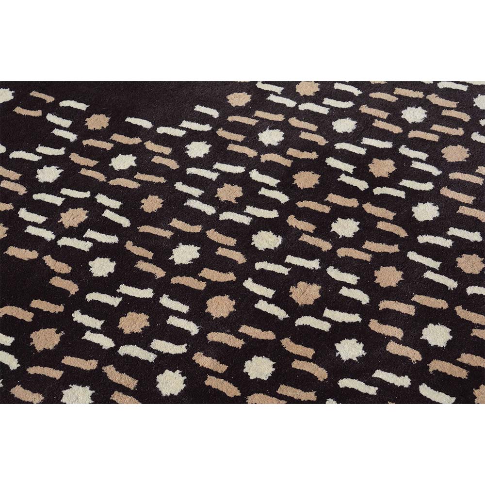 Rugs, (Presto) ICHT1112C2X5, Brown, Beige & Ivory Abstract Hand Tufted Wool Carpet Rugs - EL15909
