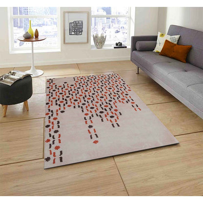 Rugs, (Presto) ICHT1113C2X5, Brown, Orange & Beige Abstract Hand Tufted Wool Carpet Rugs - EL15910