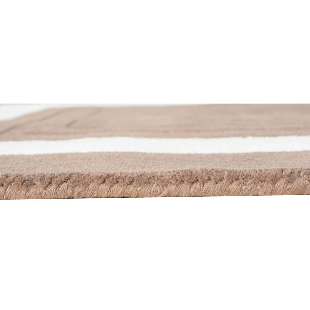 Rugs, (Presto), ICHT1143C4X6, Mouse & White Solid Hand Tufted Wool Carpet-EL15918-48X74 inches