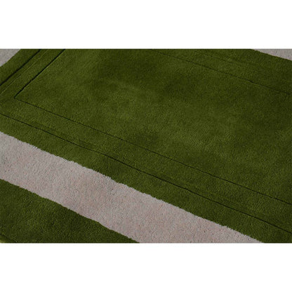 Rugs, (Presto), ICHT1148C5X8, Green & Beige Solid Hand Tufted Wool Carpet-EL15921-60X96 inches