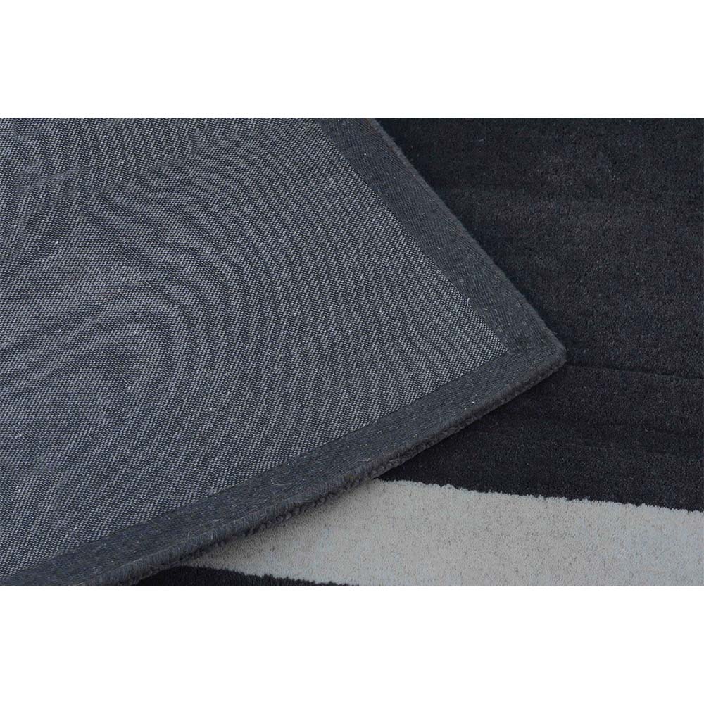 Rugs, (Presto), ICHT1150C5X8, Grey & White Solid Hand Tufted Wool Carpet-EL15923-60X96 inches