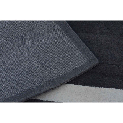 Rugs, (Presto), ICHT1150C5X8, Grey & White Solid Hand Tufted Wool Carpet-EL15923-60X96 inches