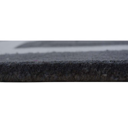 Rugs, (Presto), ICHT1150C5X8, Grey & White Solid Hand Tufted Wool Carpet-EL15923-60X96 inches