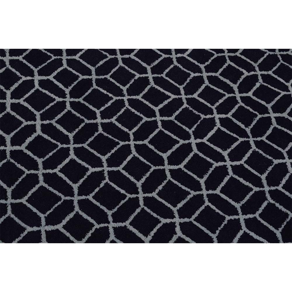 Rugs, (Presto), ICHT1159C4X6, Blue Abstract Hand Tufted Wool Carpet -EL15926-48X72 inches