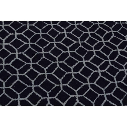 Rugs, (Presto), ICHT1159C5X8, Blue Abstract Hand Tufted Wool Carpet -EL15926-60X96 inches