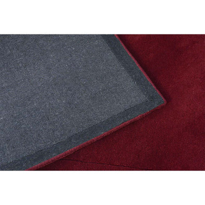 Rugs, (Presto), ICHT1171C4X6, Maroon Solid Hand Tufted Wool Carpet -EL15929-48X72 inches