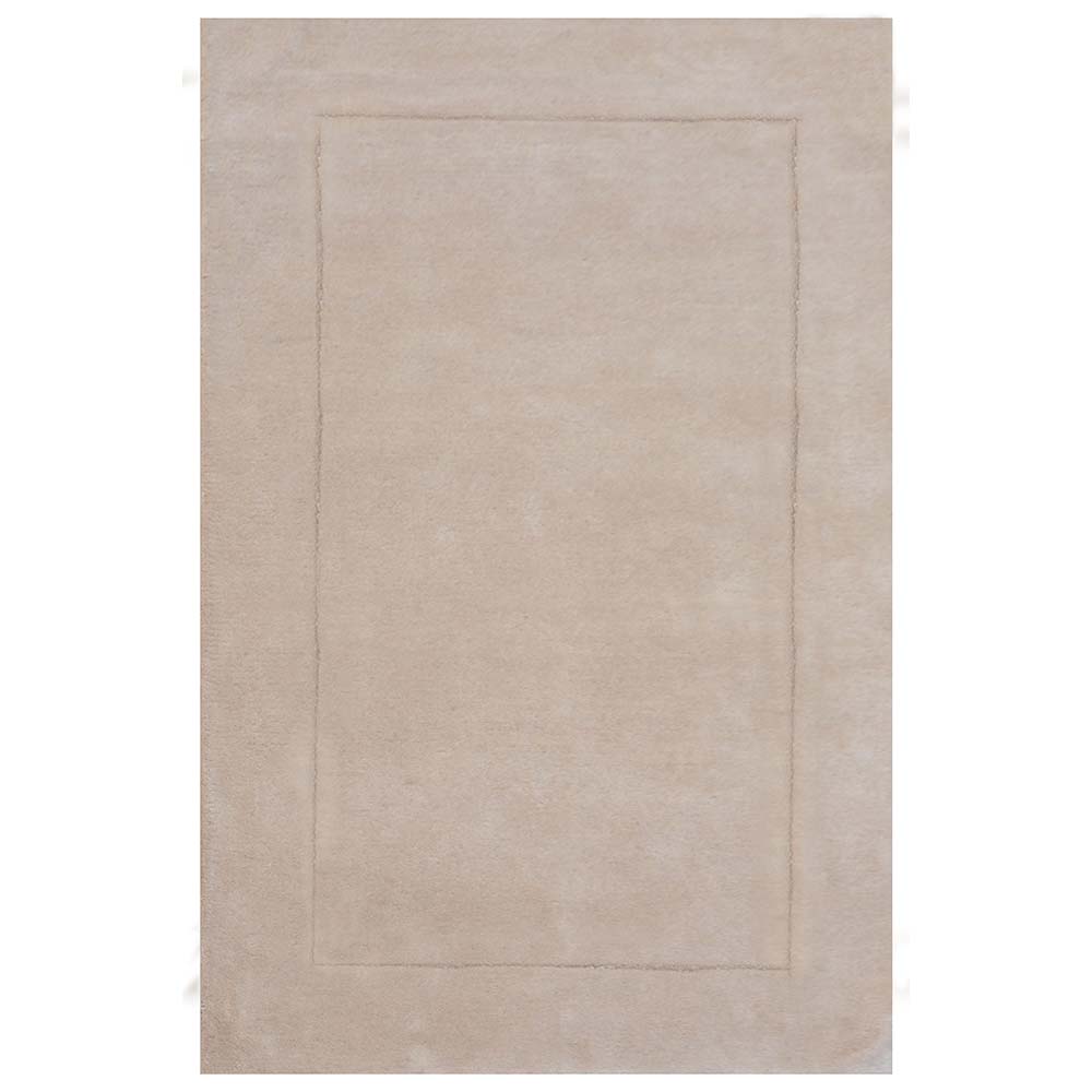 Rugs, (Presto), ICHT1173C6X9, Beige Solid Hand Tufted Wool Carpet-EL 15930-72X108 inches