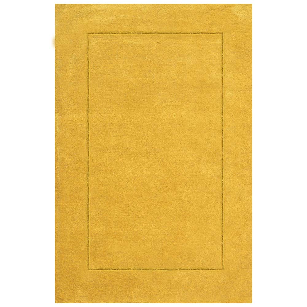 Rugs, (Presto), ICHT1175C6X9, Yellow Solid Hand Tufted Wool Carpet-EL 15932-72X108 inches