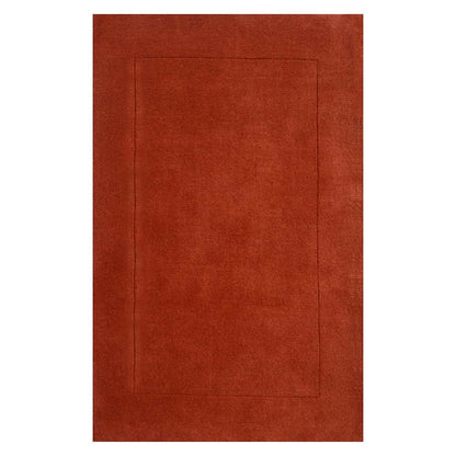 Rugs, (Presto) ICHT1176C2X5, Orange Solid Hand Tufted Wool Carpet - EL15933