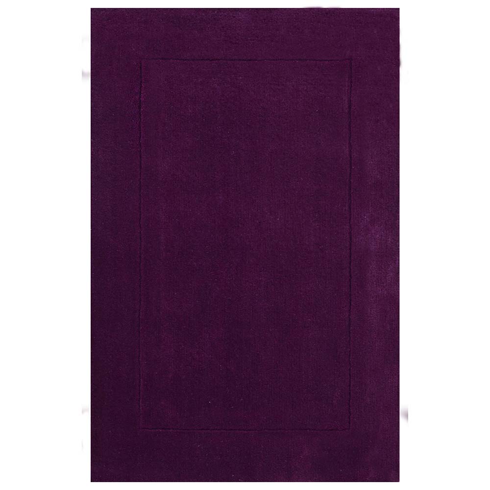 Rugs, (Presto) ICHT1177C3X5, Purple Solid Hand Tufted Wool Carpet - EL15934