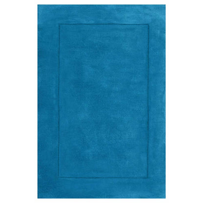 Rugs, (Presto), ICHT1179C4X6, Blue Solid Hand Tufted Wool Carpet -EL15935-48X72 inches