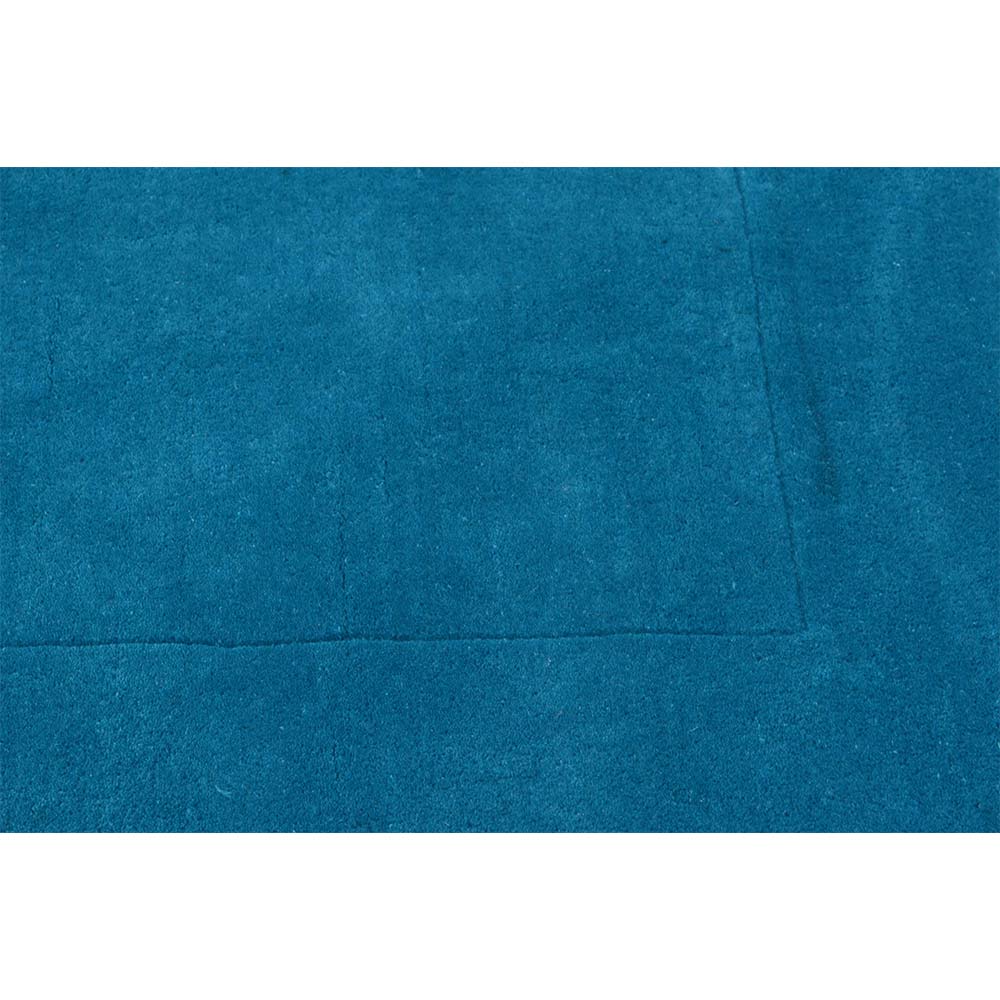 Rugs, (Presto), ICHT1179C4X6, Blue Solid Hand Tufted Wool Carpet -EL15935-48X72 inches