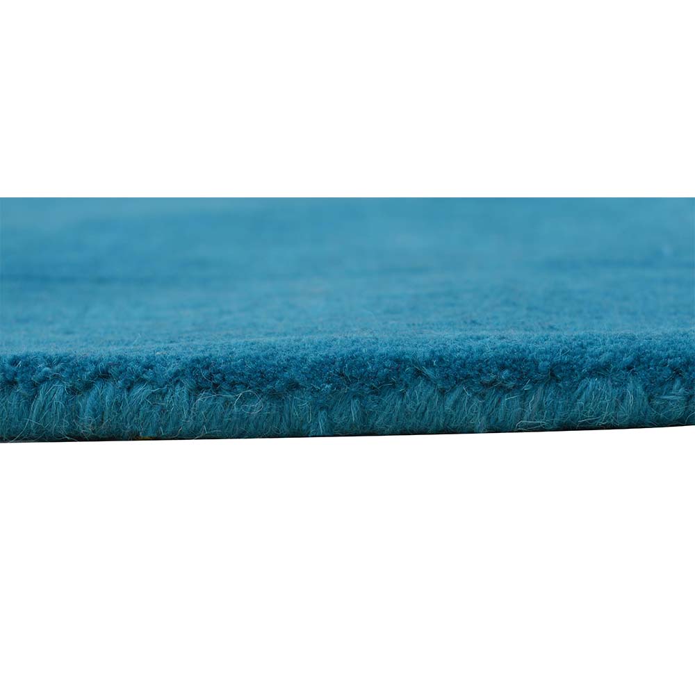 Rugs, (Presto) ICHT1179C3X5, Blue Solid Hand Tufted Wool Carpet - EL15935