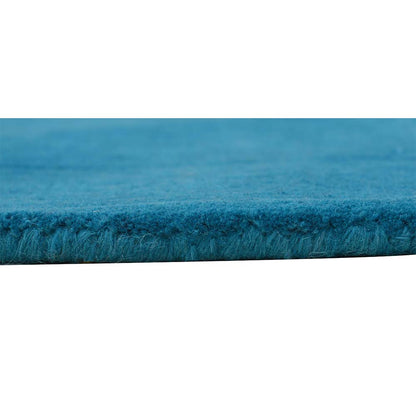 Rugs, (Presto) ICHT1179C3X5, Blue Solid Hand Tufted Wool Carpet - EL15935