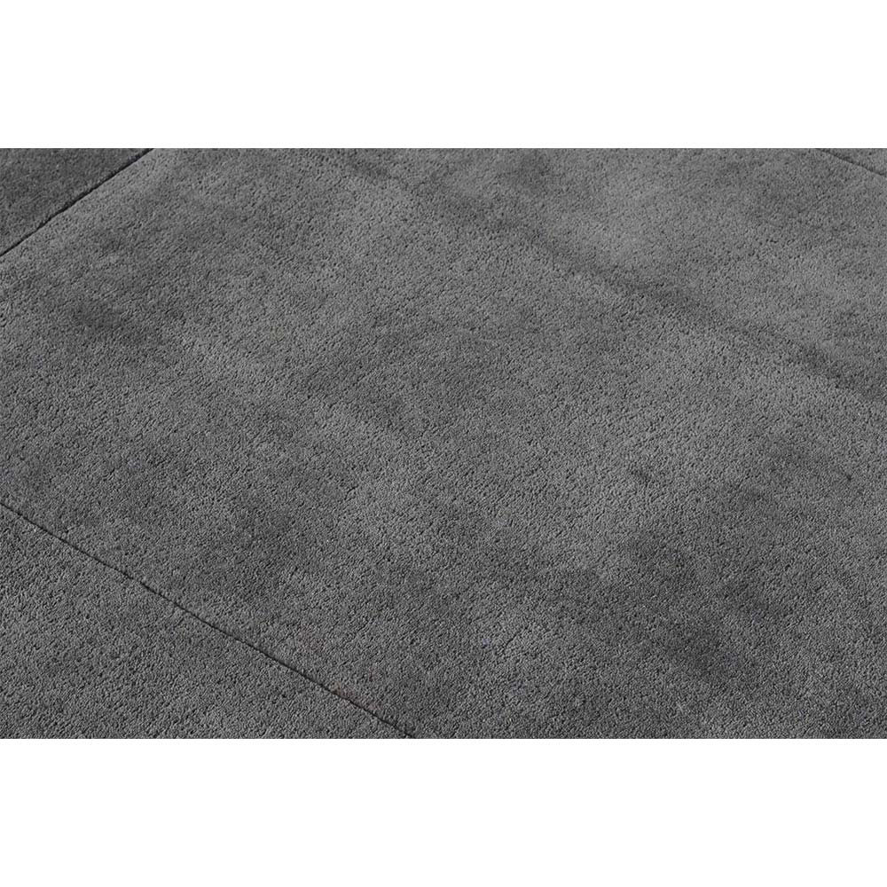 Rugs, (Presto), ICHT1180C5X8 Grey Solid Hand Tufted Wool Carpet -EL15936-60X96 inches