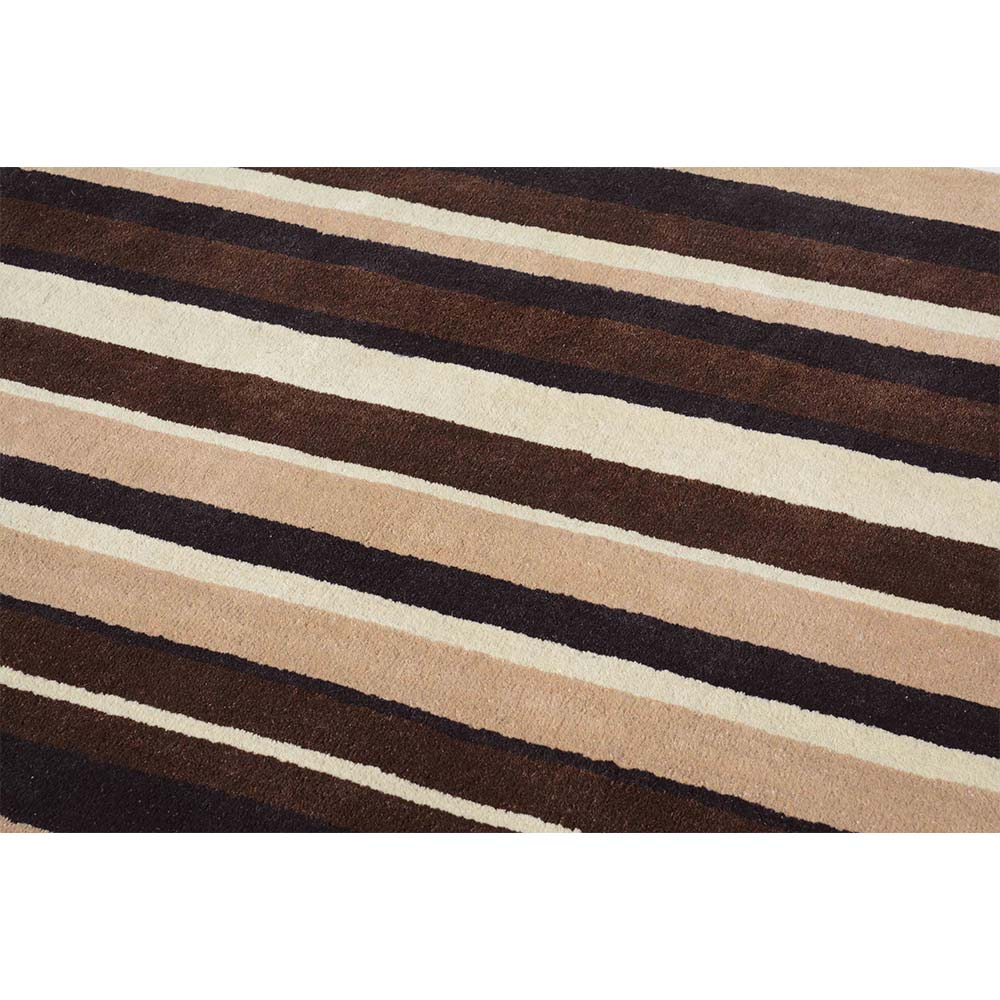 Rugs, (Presto), ICHT1182C6X9, Brown, Beige & Ivory Geometric Hand Tufted Wool Carpet-EL 15938-72X108 inches