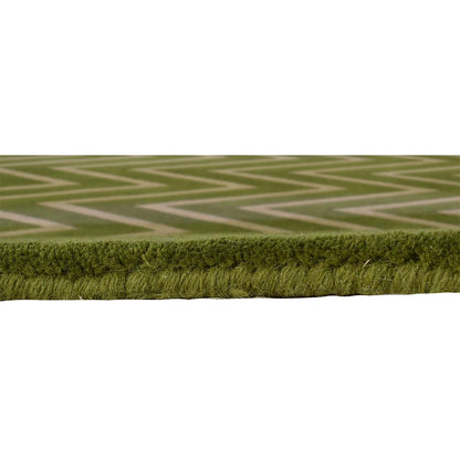 Rugs, (Presto), ICHT1198C5X8, Green, Beige & Gold Abstract Hand Tufted Wool Carpet-EL15944-60X96 inches