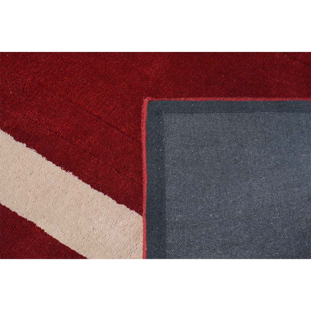 Rugs, (Presto) ICHT1241C3X5, Red & Beige Solid Hand Tufted Wool Carpet -EL15946-36X60 inches