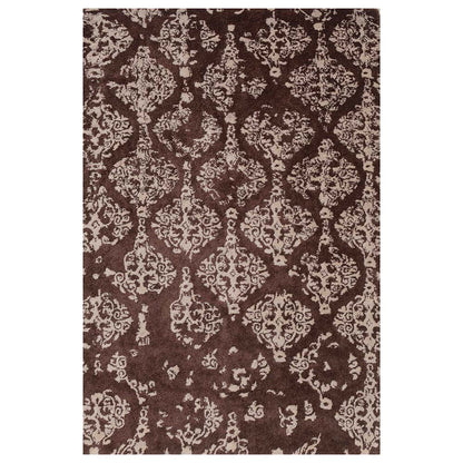 Rugs, (Presto) ICHT1332C5X8, Brown & Beige Abstract Hand Tufted Wool Carpet-EL15952-60X96 inches