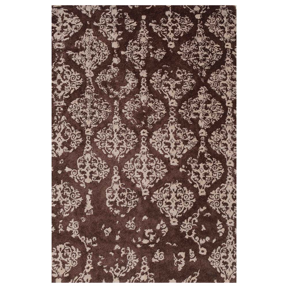 Rugs, (Presto) ICHT1332C6X9, Brown & Beige Abstract Hand Tufted Wool Carpet-EL15952-72X108 inches