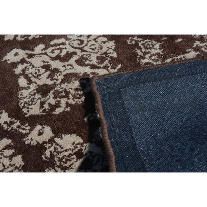 Rugs, (Presto) ICHT1332C6X9, Brown & Beige Abstract Hand Tufted Wool Carpet-EL15952-72X108 inches