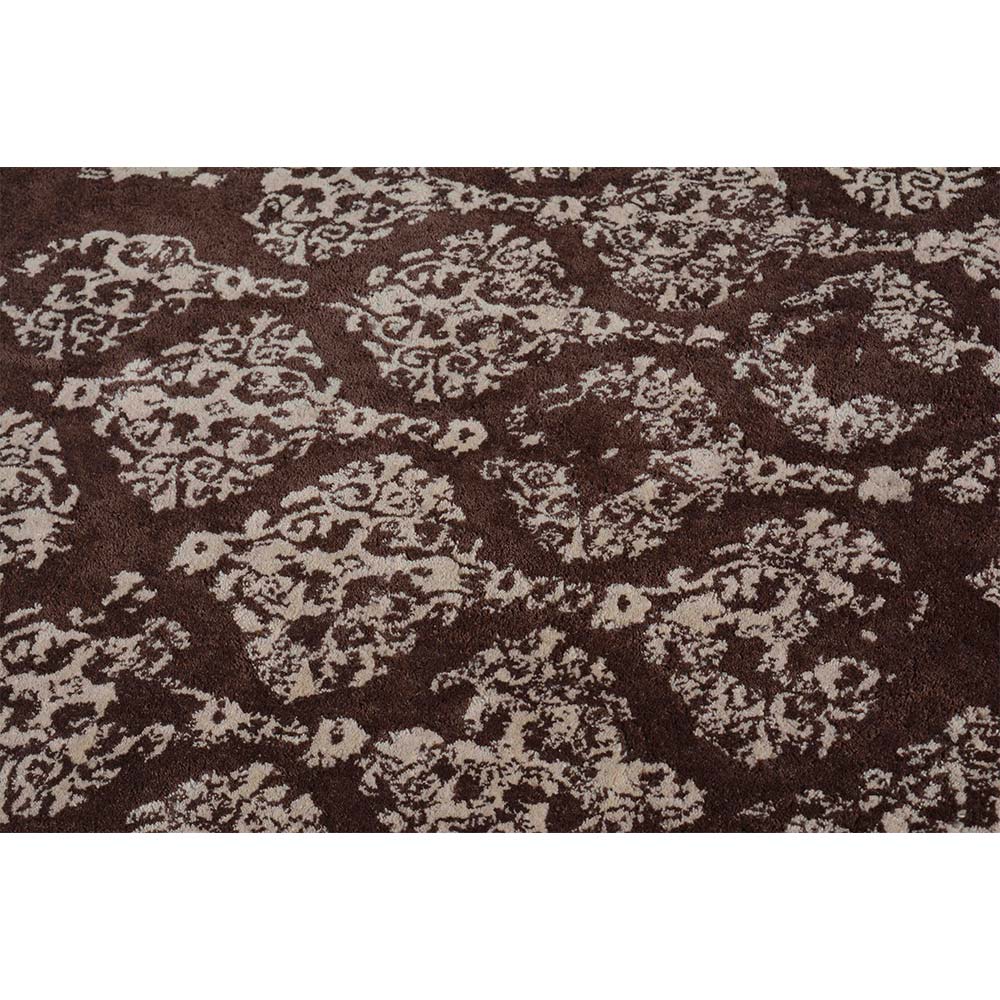 Rugs, (Presto) ICHT1332C6X9, Brown & Beige Abstract Hand Tufted Wool Carpet-EL15952-72X108 inches