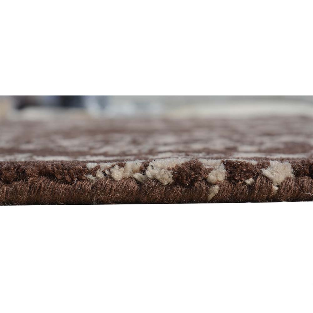 Rugs, (Presto) ICHT1332C5X8, Brown & Beige Abstract Hand Tufted Wool Carpet-EL15952-60X96 inches