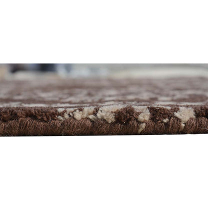 Rugs, (Presto) ICHT1332C6X9, Brown & Beige Abstract Hand Tufted Wool Carpet-EL15952-72X108 inches