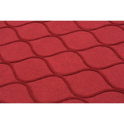 Rugs, (Presto) ICHT1371C5X8, Red Abstract Hand Tufted Wool Carpet-EL15955-60X96 inches