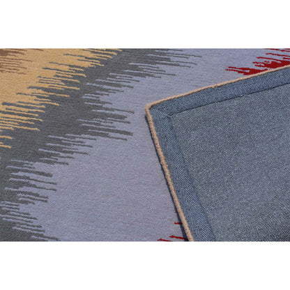 Rugs, (Presto) ICHT1381C5X8, Red & Brown Abstract Hand Tufted Wool Carpet-EL15957-60X96 inches