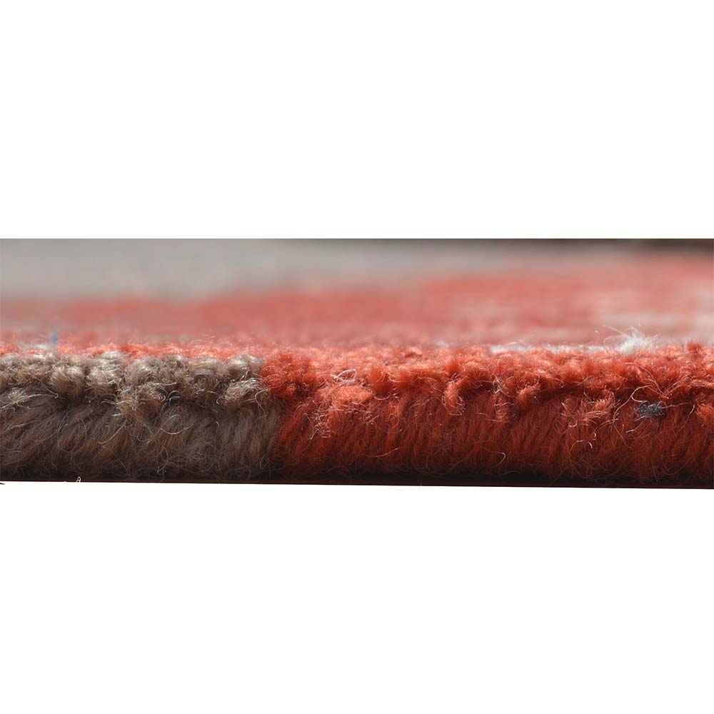 Rugs, (Presto) ICHT1386C5X8, Orange & Beige Abstract Hand Tufted Wool Carpet-EL15958-60X96 inches