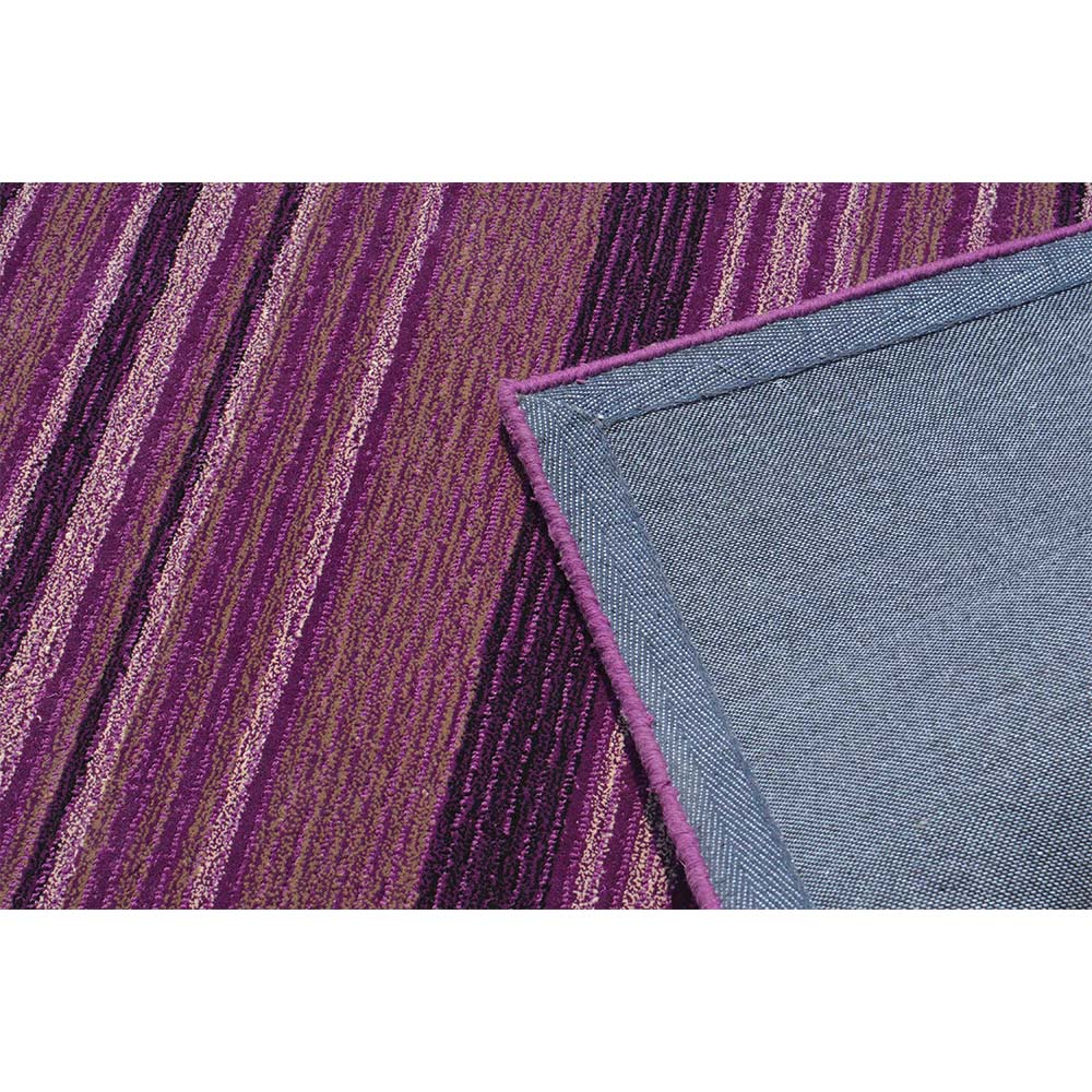 Rugs, (Presto) ICHT1397C5X8, Purple & Pink Stripes Hand Tufted Wool Carpet-EL15959-60X96 inches