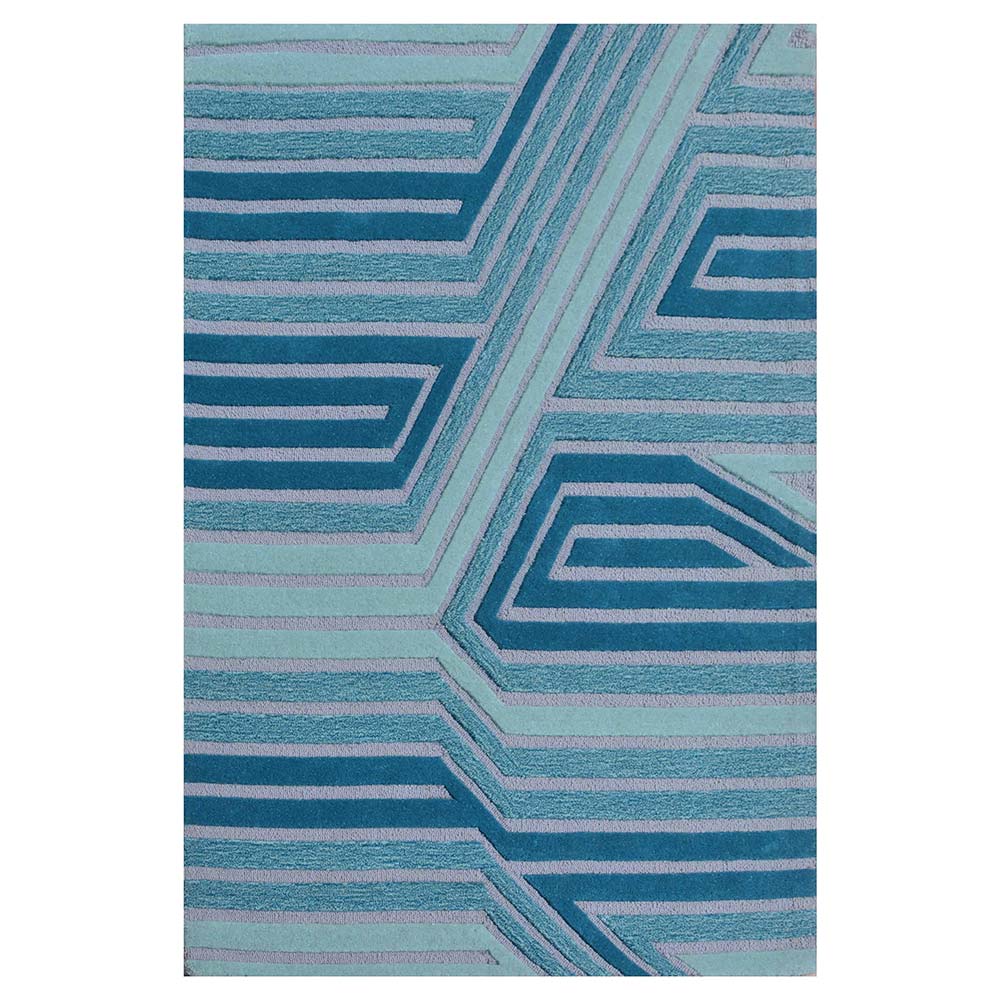 Rugs, (Presto) ICHT1409C5X8, Multicolor Abstract Hand Tufted Wool Carpet-EL15960-60X96 inches