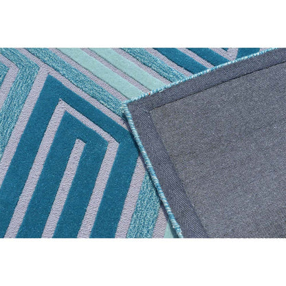 Rugs, (Presto) ICHT1409C6X9, Multicolor Abstract Hand Tufted Wool Carpet-EL15960-72X108 inches