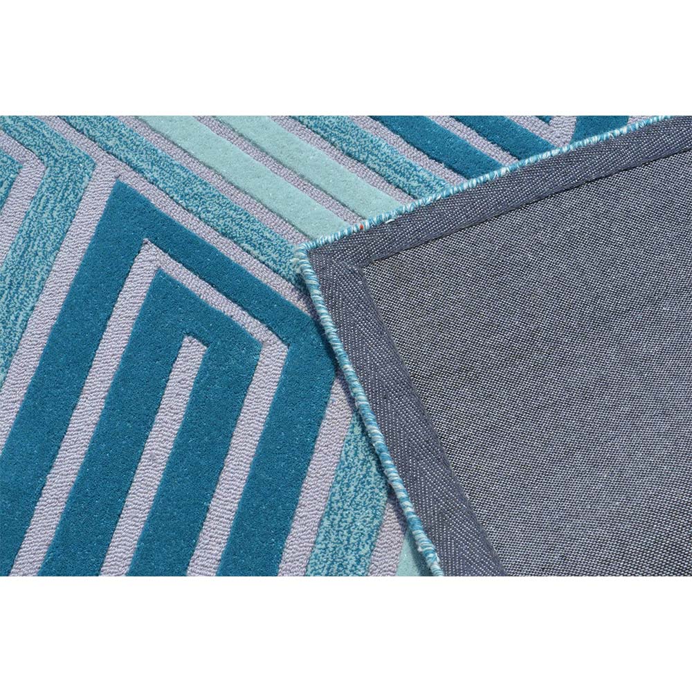 Rugs, (Presto) ICHT1409C4X6, Multicolor Abstract Hand Tufted Wool Carpet -EL15960-48X72 inches