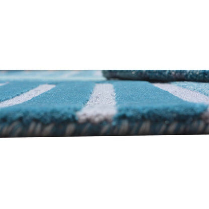 Rugs, (Presto) ICHT1409C5X8, Multicolor Abstract Hand Tufted Wool Carpet-EL15960-60X96 inches