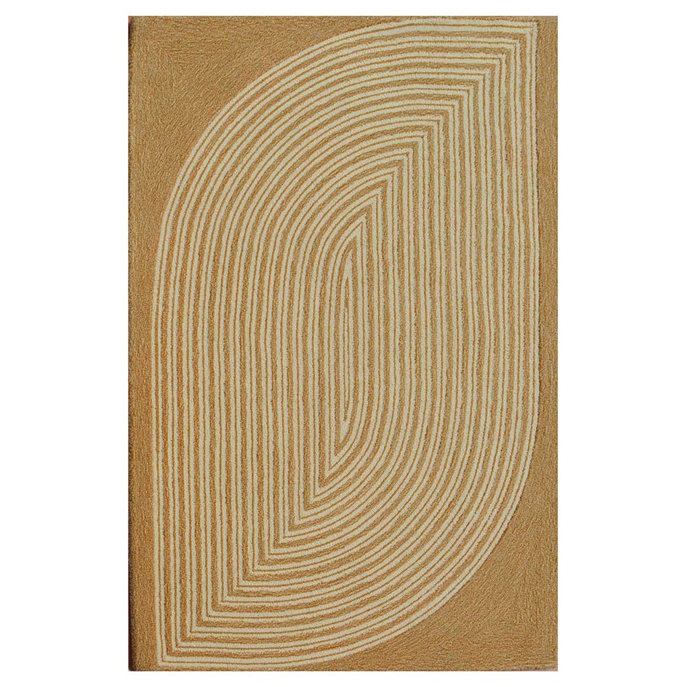 Rugs, (Presto) ICHT1423C6X9, Gold & Grey Abstract Hand Tufted Wool Carpet - EL15962-72X108 inches
