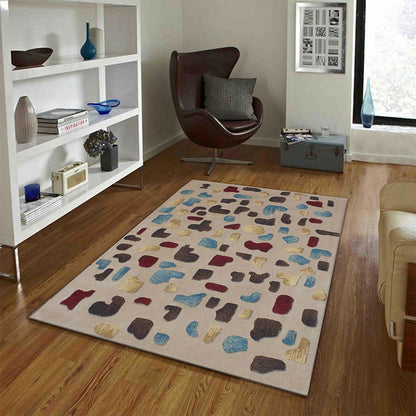 Rugs, (Presto) ICHT1431C6X9, Multicolor Abstract Hand Tufted Wool Carpet-EL15963-72X108 inches