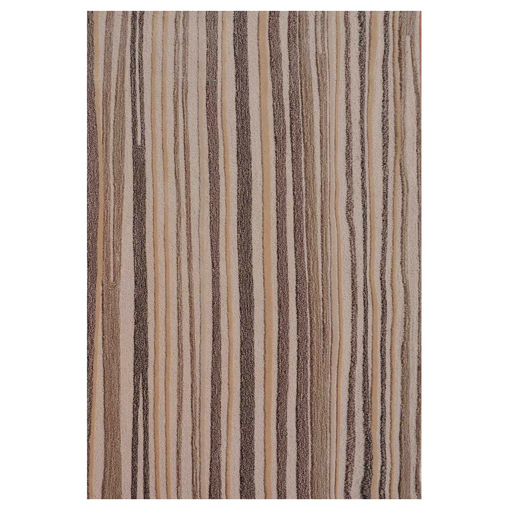 Rugs, (Presto) ICHT1442C5X8, Brown & Beige Abstract Hand Tufted Wool Carpet-EL15964-60X96 inches