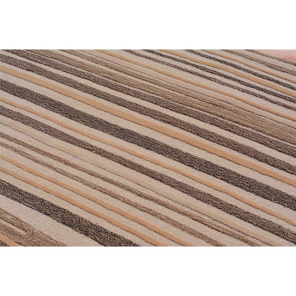 Rugs, (Presto) ICHT1442C5X8, Brown & Beige Abstract Hand Tufted Wool Carpet-EL15964-60X96 inches