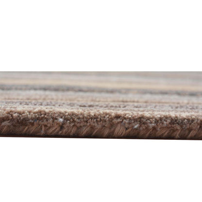 Rugs, (Presto), ICHT1442C6X9, Brown & Beige Abstract Hand Tufted Wool Carpet-EL15964-72X108 inches