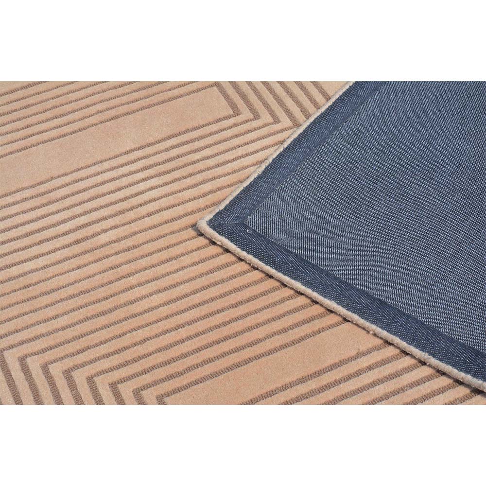 Rugs, (Presto) ICHT1460C6X9, Beige Geometric Hand Tufted Wool Carpet -EL15965-72X108 inches