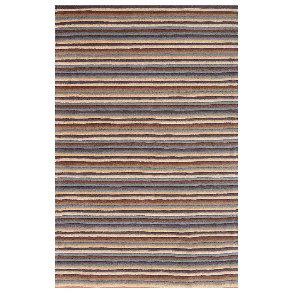 Rugs, (Presto) ICHT1482C2X5, Multicolor Stripe Hand Tufted Wool Carpet - EL15967