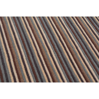 Rugs, (Presto) ICHT1482C2X5, Multicolor Stripe Hand Tufted Wool Carpett - EL15967