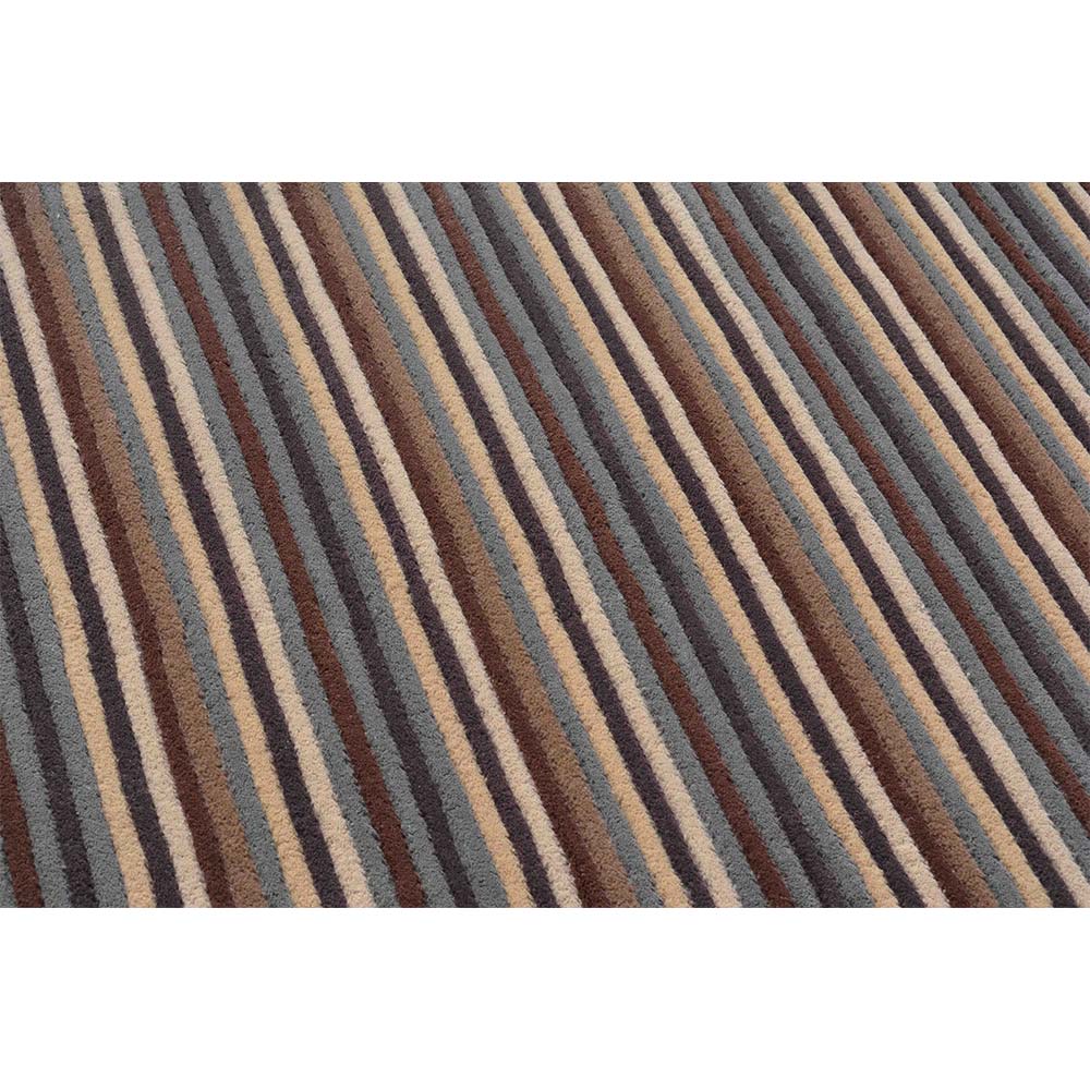 Rugs, (Presto) ICHT1482C3X5, Multicolor Stripe Hand Tufted Wool Carpet - EL15967