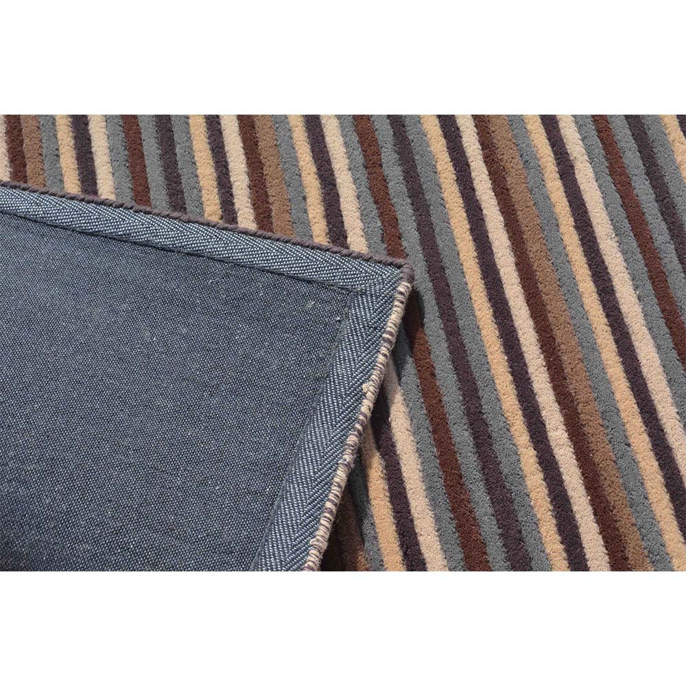Rugs, (Presto) ICHT1482C2X5, Multicolor Stripe Hand Tufted Wool Carpet - EL15967