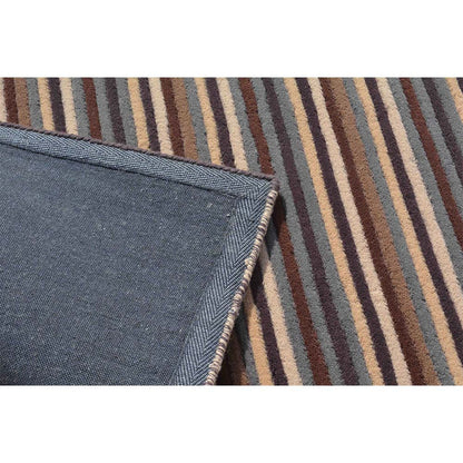 Rugs, (Presto) ICHT1482C2X5, Multicolor Stripe Hand Tufted Wool Carpett - EL15967